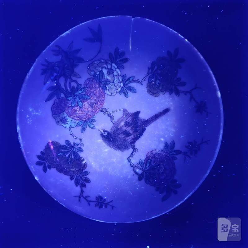 清雍正 广珐琅花鸟纹盘一组六件 - 图16